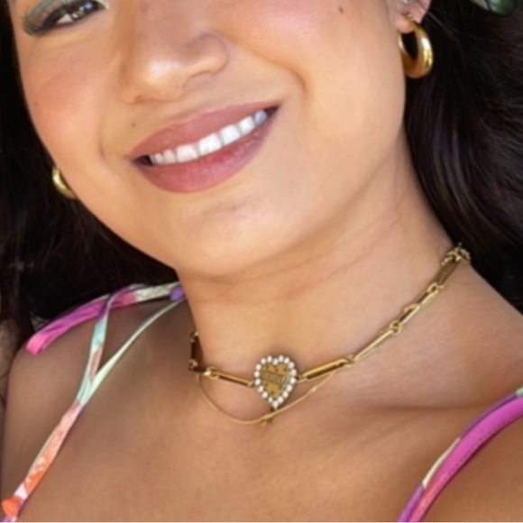 AUTHENTIC Christinan Dior J’adior Crystal Heart Necklace. SS 2018/2019 - Picture 5 of 6